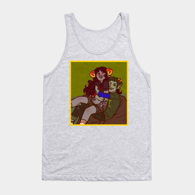 Aradia and Sollux Pale Date Tank Top by lucitrius